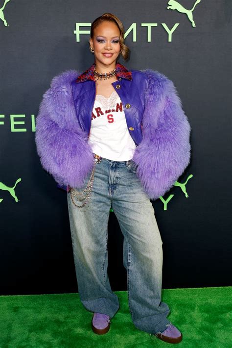 rihanna chanel coat|purple rihanna jacket.